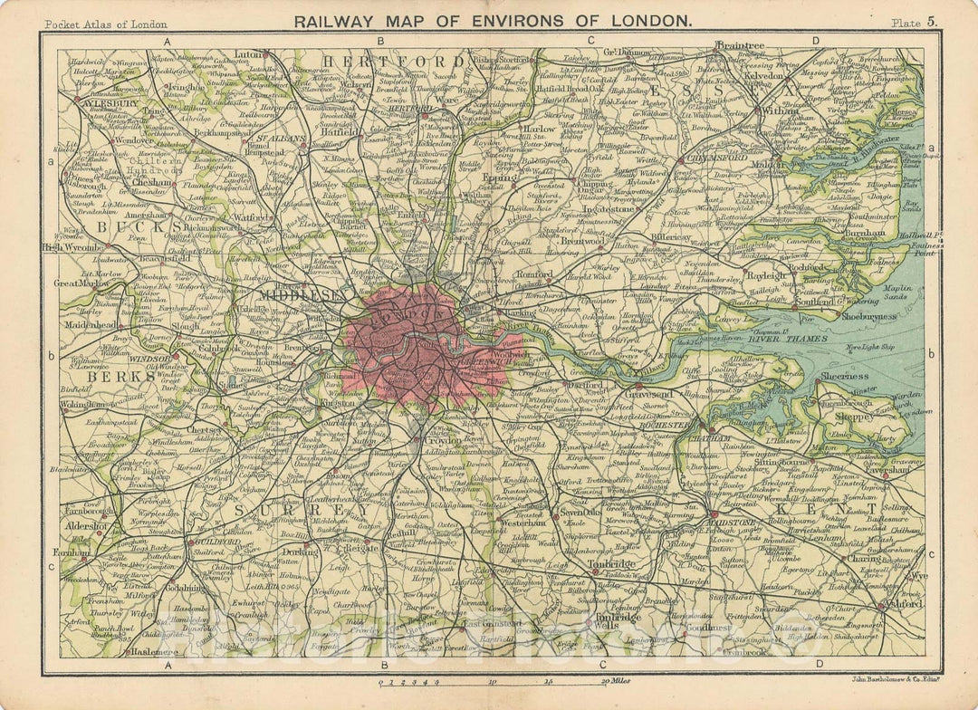 Historic Map : Europe, London 1917 Plate 005 , Vintage Wall Art