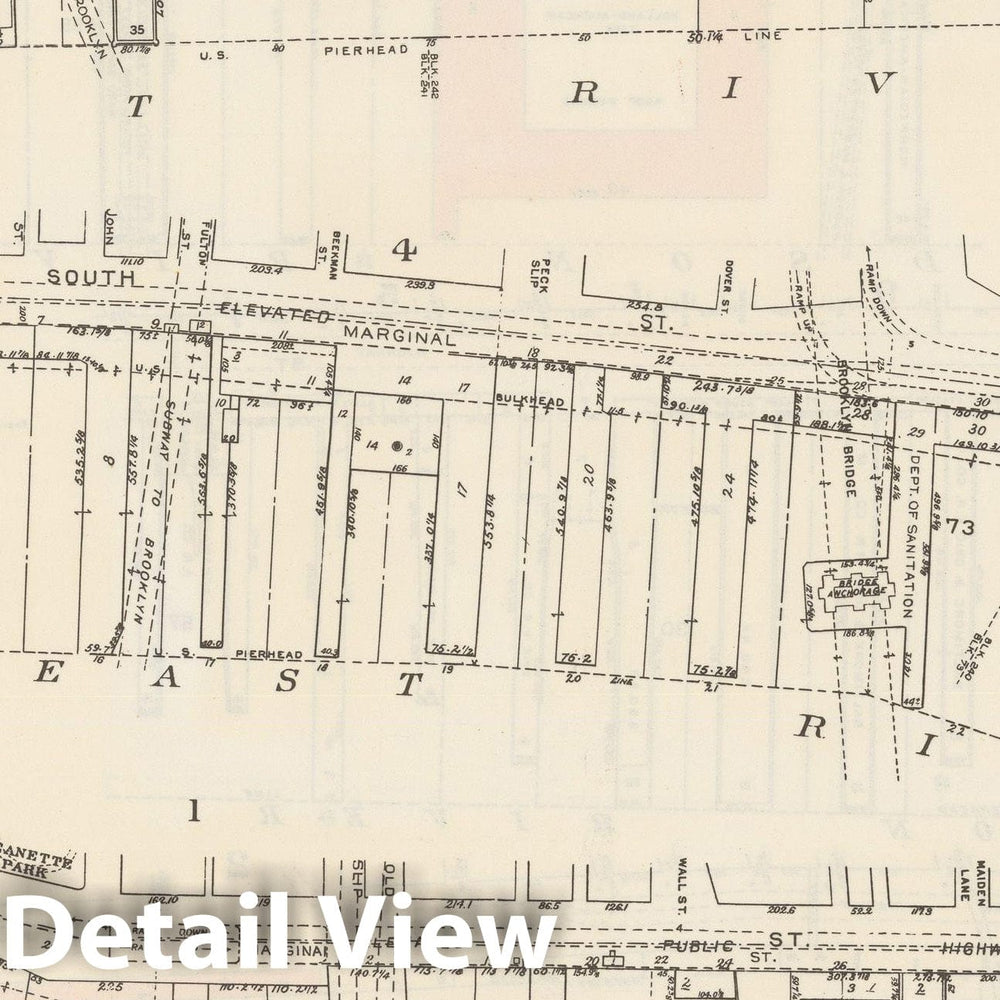 Historic Map : Manhattan Land Book 1955 - Updated Through Nov 7th, New York City 1975 Plate 040 , Vintage Wall Art