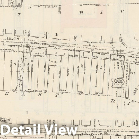 Historic Map : Manhattan Land Book 1955 - Updated Through Nov 7th, New York City 1975 Plate 040 , Vintage Wall Art