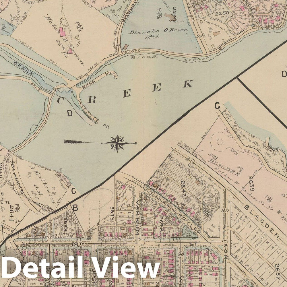 Historic Map : Atlas of Washington D.C. Volume 3 (Outer NW), Washington 1937 Plate 027 , Vintage Wall Art