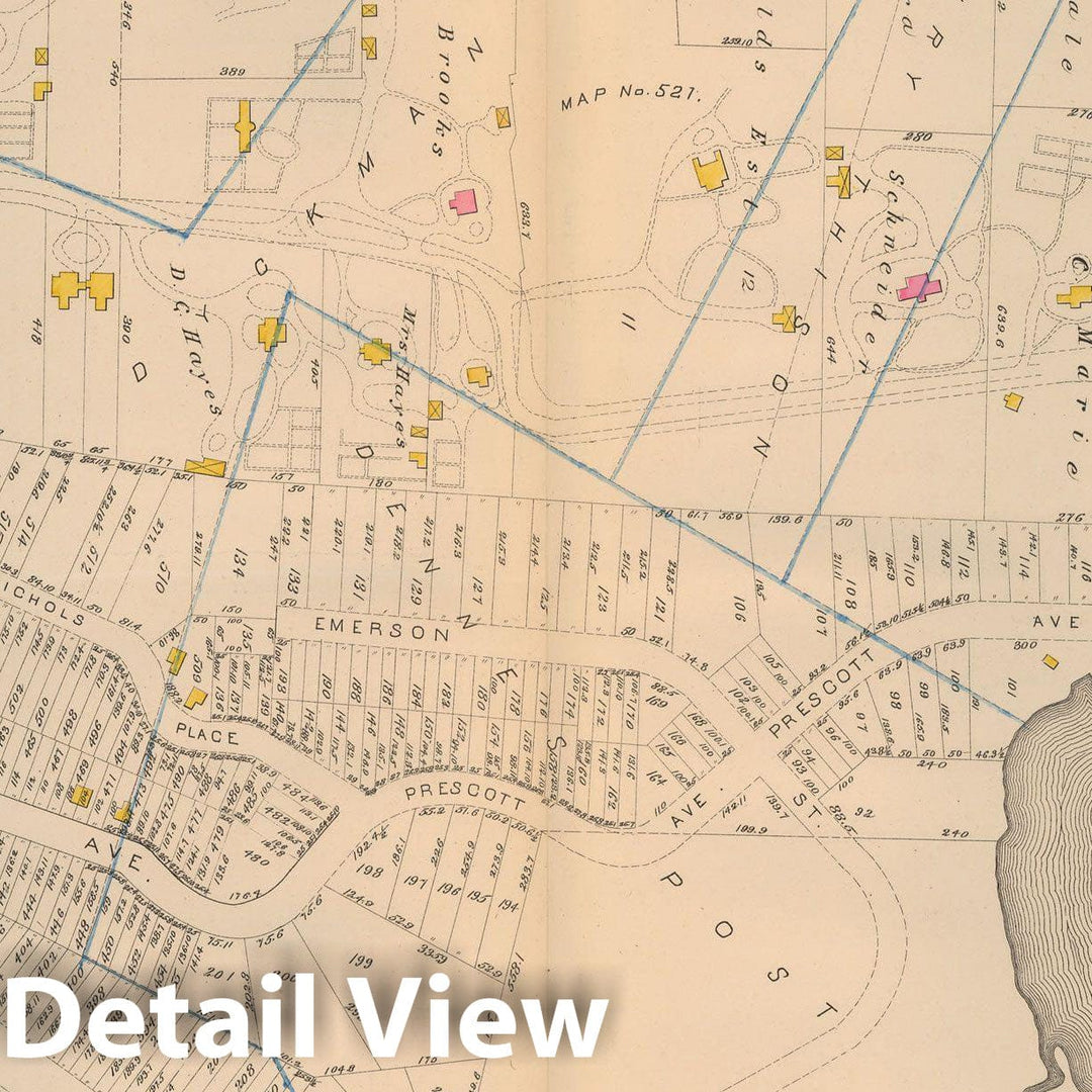 Historic Map : Atlas City of New York, Vol 2 ... 12th Ward, 2nd Ed., Manhattan 1884 Plate 034 , Vintage Wall Art