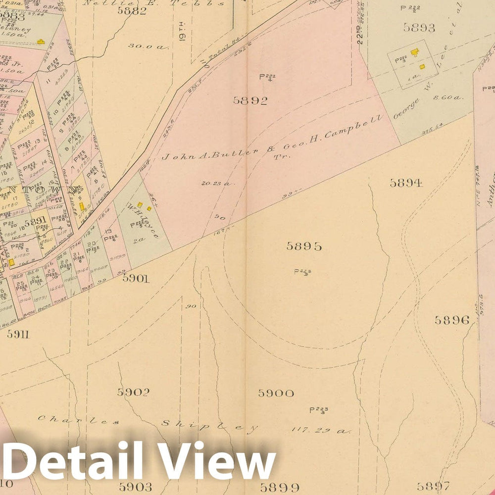 Historic Map : Atlas of Washington D.C. Volume 4 (NE, SE), Washington 1907 Plate 024 , Vintage Wall Art