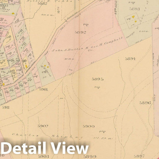 Historic Map : Atlas of Washington D.C. Volume 4 (NE, SE), Washington 1907 Plate 024 , Vintage Wall Art