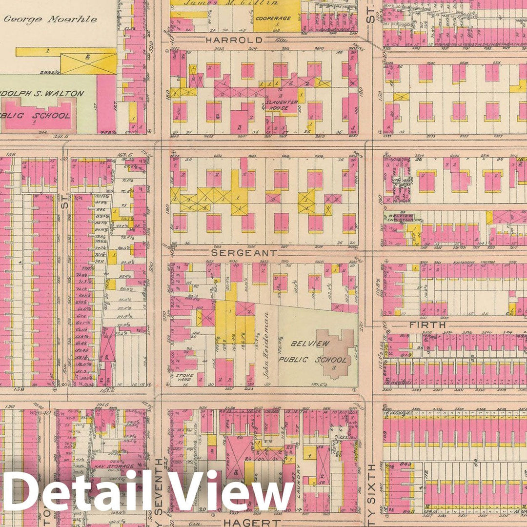 Historic Map : Philadelphia 1908 Plate 006 , Atlas 28th 32nd & 37th Wards of the City of Philadelphia , Vintage Wall Art