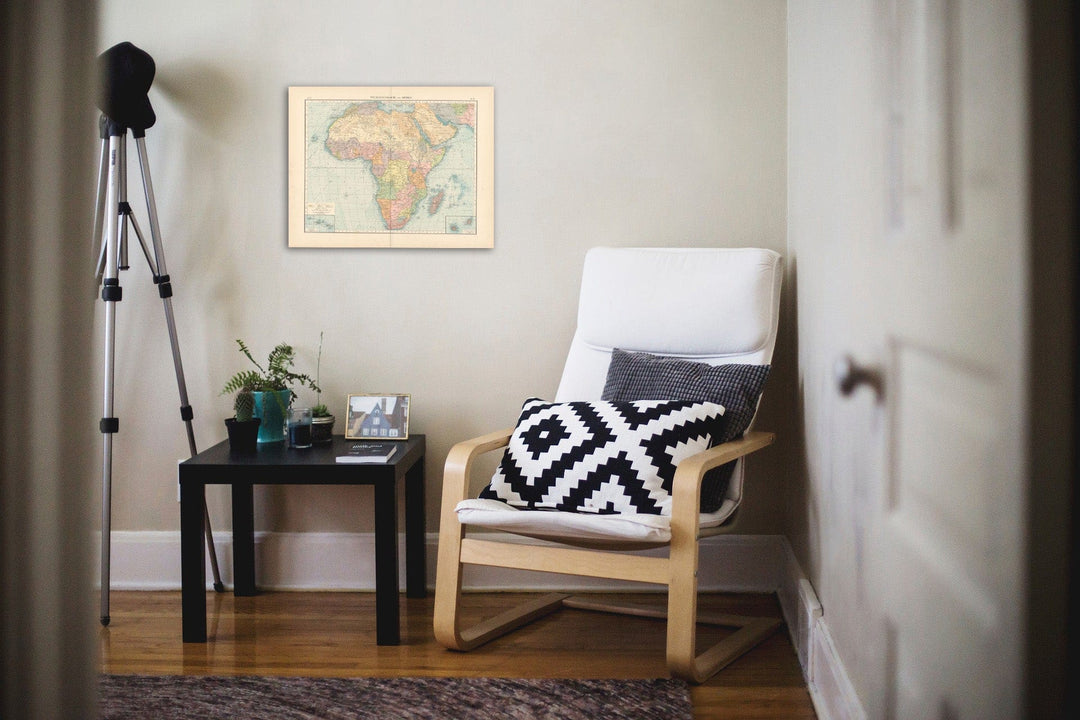 Historic Map : Africa 1899 , Andrees Allgemeiner Handatlas , v6, Vintage Wall Art