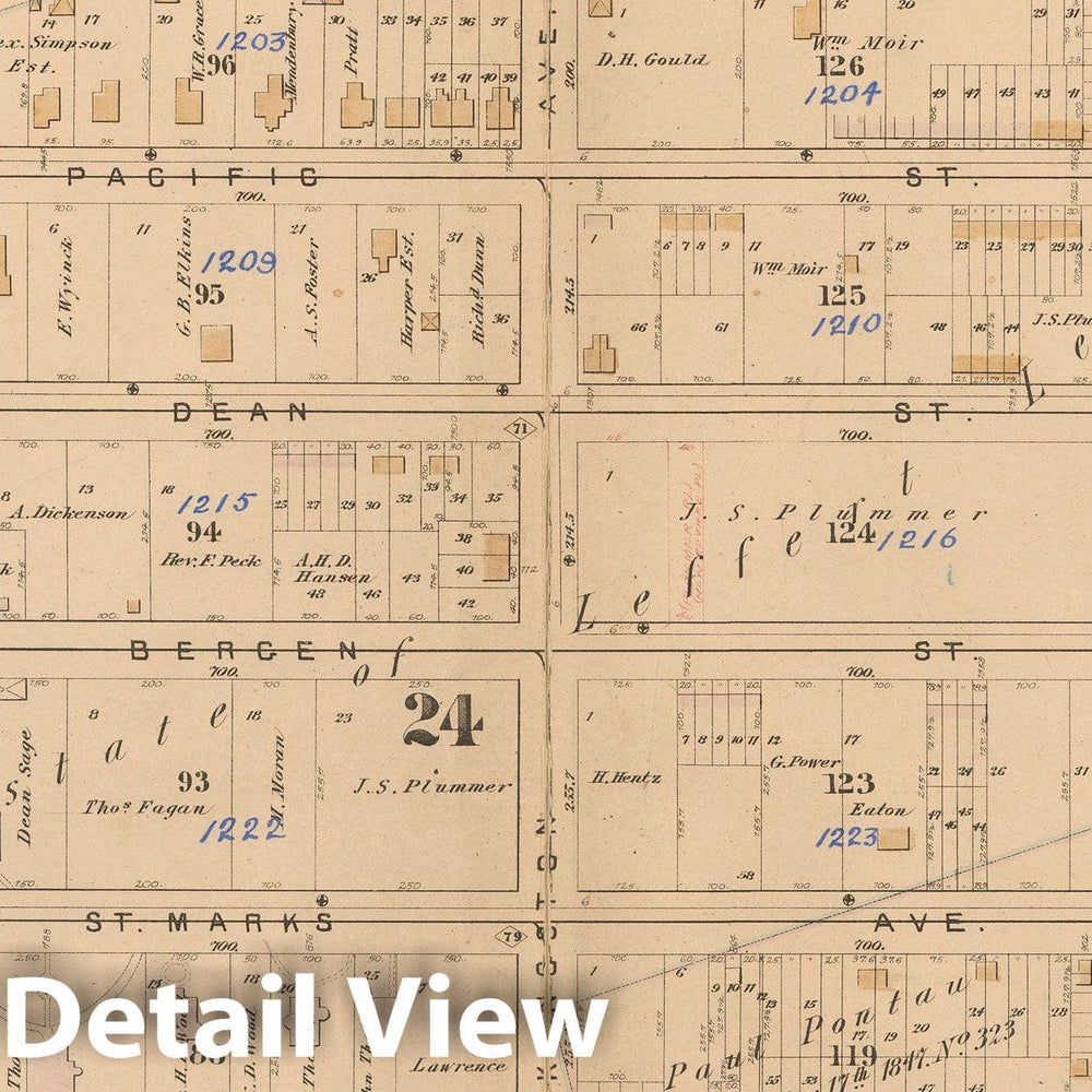 Historic Map : Atlas of Brooklyn Vol. 1, Brooklyn 1880 Plate I , Vintage Wall Art