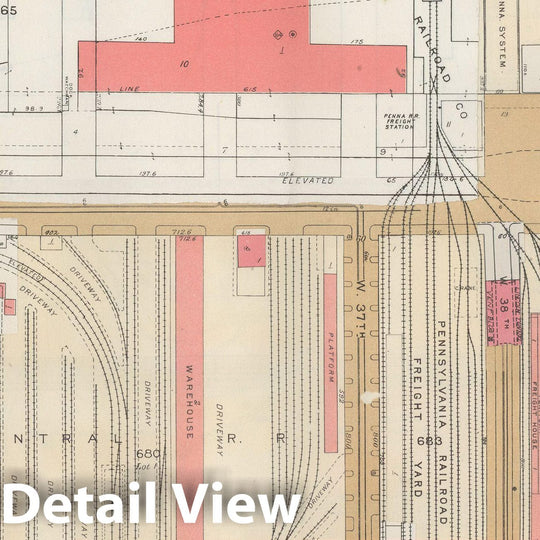 Historic Map : Manhattan Land Book 1955 - Updated Through Nov 7th, New York City 1975 Plate 063 , Vintage Wall Art