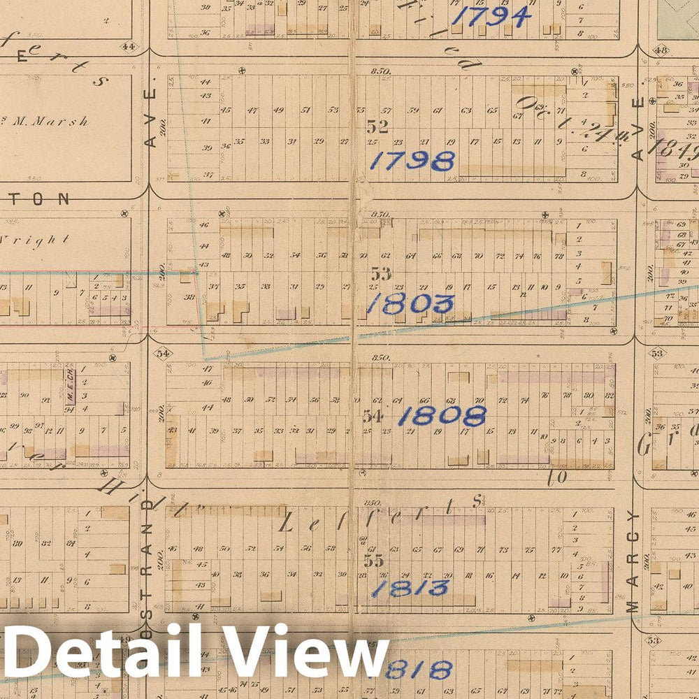 Historic Map : Atlas of Brooklyn Vol. 1, Brooklyn 1880 Plate A , Vintage Wall Art