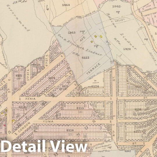 Historic Map : Atlas of Washington D.C. Volume 4 (NE, SE), Washington 1927 Plate 025 , Vintage Wall Art