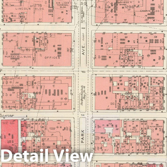 Historic Map : Manhattan Land Book 1955 - Updated Through Nov 7th, New York City 1975 Plate 067 , Vintage Wall Art