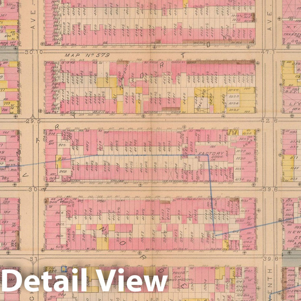 Historic Map : Atlas City of New York, Vol. 3; 16, Manhattan 1883 Plate 016 , Vintage Wall Art