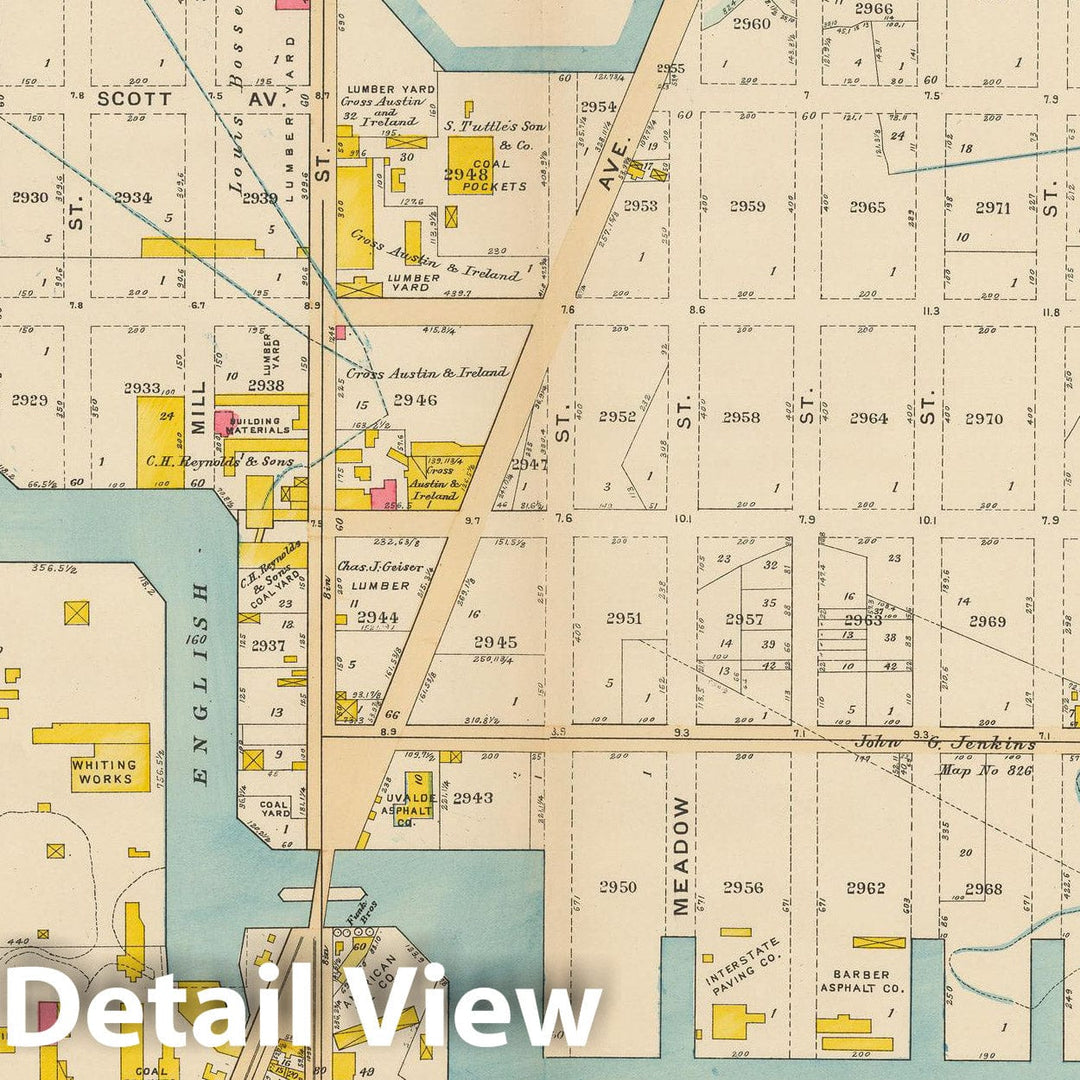 Historic Map : Vol. 1, Brooklyn 1908 Plate 016 , Atlas Borough of Brooklyn , Vintage Wall Art