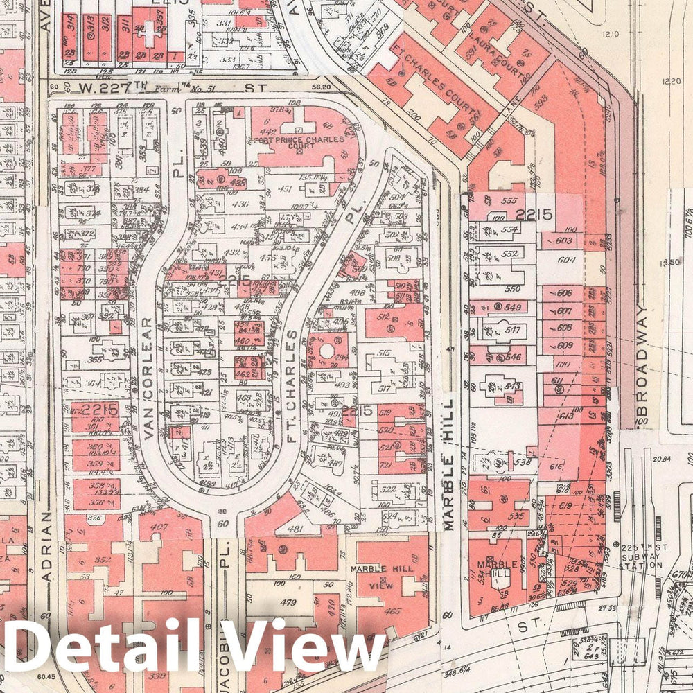 Historic Map : Manhattan Land Book 1955 - Updated Through Nov 7th, New York City 1975 Plate 188 , Vintage Wall Art