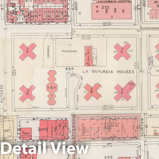 Historic Map : Manhattan Land Book 1955 - Updated Through Nov 7th, New York City 1975 Plate 013 , Vintage Wall Art