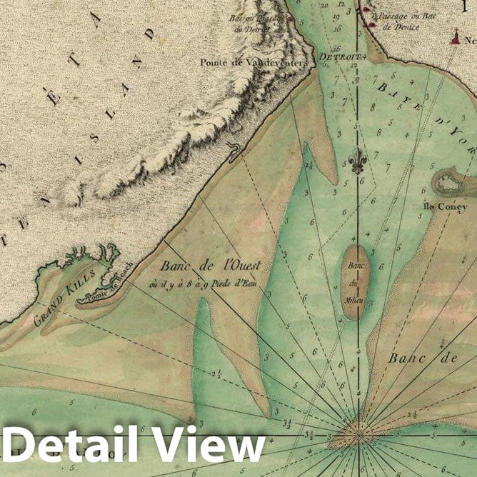 Historic Map : New York, Long Island & New York City 1778 Topographic Map , Nirenstein's Preferred Real Estate Locations of Business Properties , Vintage Wall Art