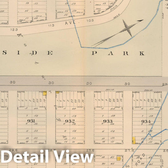 Historic Map : Atlas City of New York, Vol 2 ... 12th Ward, 2nd Ed., Manhattan 1884 Plate 020 , Vintage Wall Art