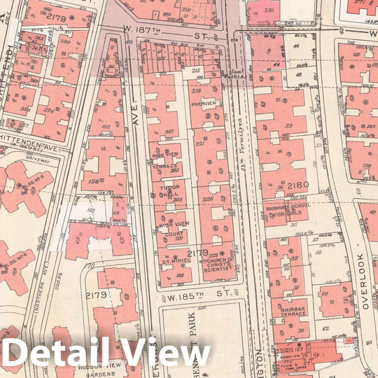 Historic Map : Manhattan Land Book 1955 - Updated Through Nov 7th, New York City 1975 Plate 174 , Vintage Wall Art