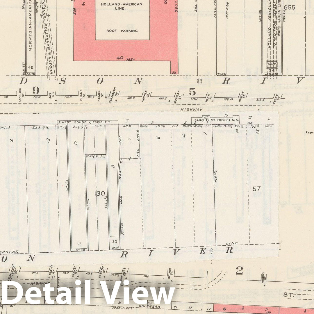 Historic Map : Manhattan Land Book 1955 - Updated Through Nov 7th, New York City 1975 Plate 039 , Vintage Wall Art