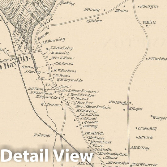 Historic Map : Alton 1892 , Town and City Atlas State of New Hampshire , v2, Vintage Wall Art