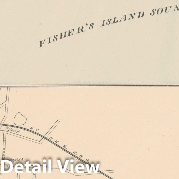 Historic Map : Groton & Stonington 1893 , Town and City Atlas State of Connecticut , Vintage Wall Art