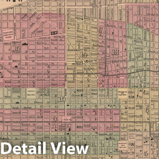 Historic Map : General Atlas (Of The World), Philadelphia 1857 , Vintage Wall Art