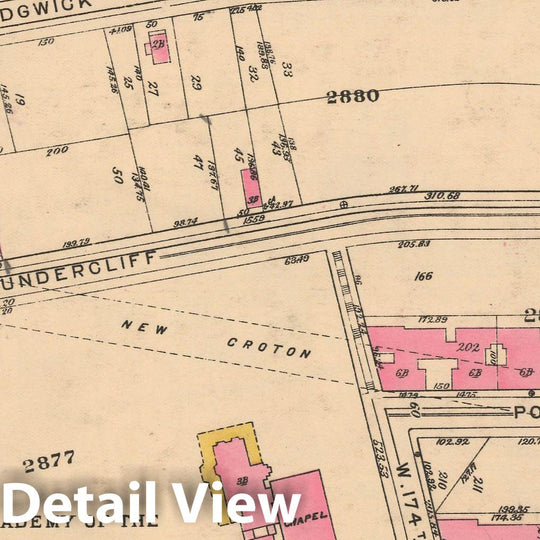 Historic Map : Borough of The Bronx, Sections 9-13, The Bronx 1928 Plate 085 , Vintage Wall Art