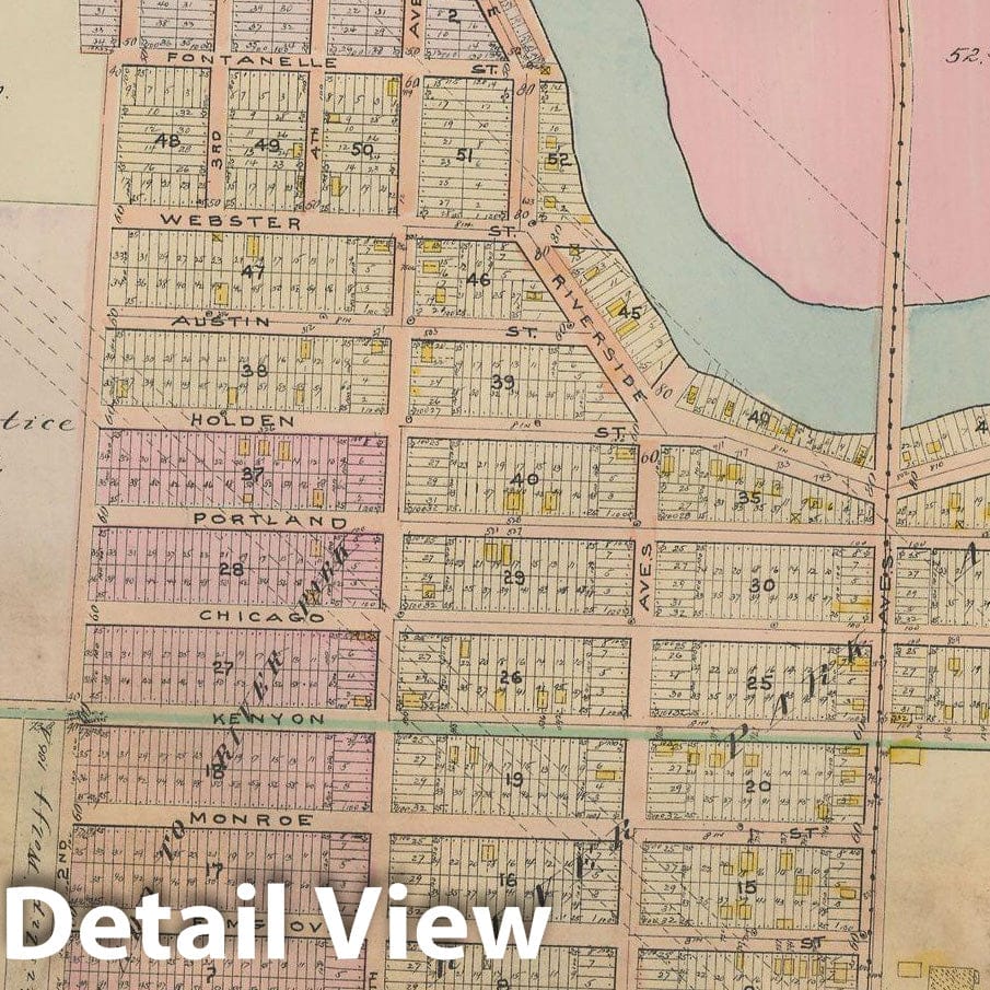 Historic Map : Real Estate Atlas of Surveys of Seattle, Seattle 1912 Plate 022 , Vintage Wall Art