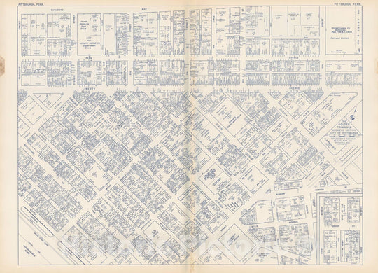 Historic Map : States of PA, VA & WV, Pittsburgh 1950 , Nirenstein's Real Estate Atlas , Vintage Wall Art