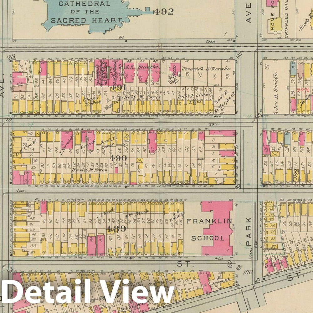 Historic Map : Atlas of Newark, Volume 1, Newark 1911 Plate 009 , Vintage Wall Art