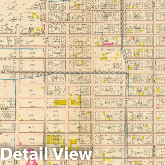 Historic Map : Vol. 2, Brooklyn 1907 Plate 034 , Atlas Borough of Brooklyn , Vintage Wall Art