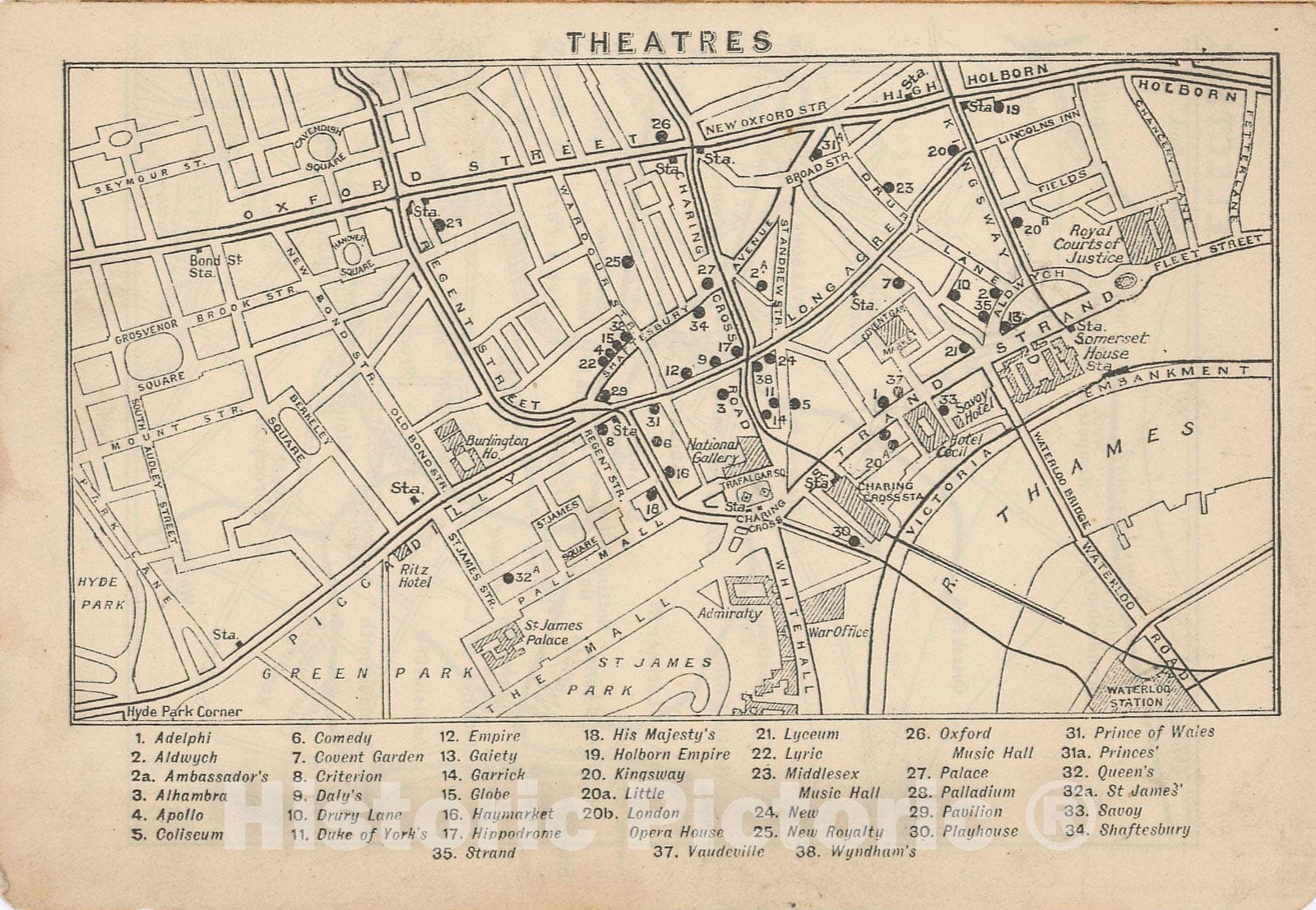 Historic Map : Europe, London 1917 , Vintage Wall Art