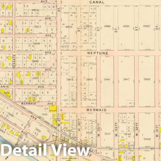 Historic Map : Vol. 2, Brooklyn 1907 Plate 028 , Atlas Borough of Brooklyn , Vintage Wall Art