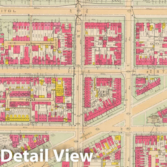 Historic Map : Atlas of Washington D.C. Volume 2 (NE, SE, SW), Washington 1928 Plate 022 , Vintage Wall Art