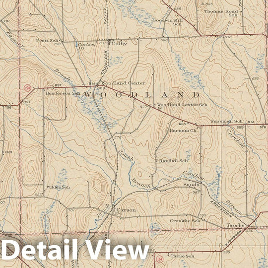 Historic Map : USGS 7.5 Minute Sheets and Quadrangles, Caribou & New Sweden & Washburn & Woodland 1943 Topographic Map , Vintage Wall Art