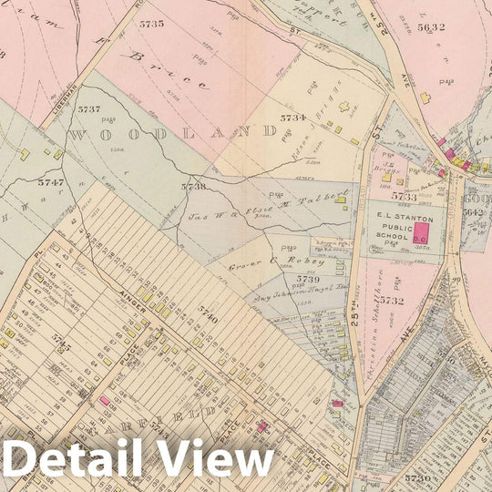 Historic Map : Atlas of Washington D.C. Volume 4 (NE, SE), Washington 1927 Plate 020 , Vintage Wall Art