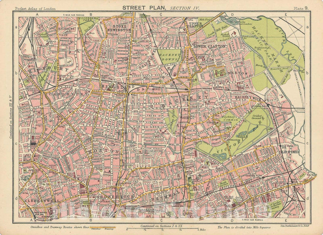 Historic Map : Europe, London 1917 Plate 009 , Vintage Wall Art