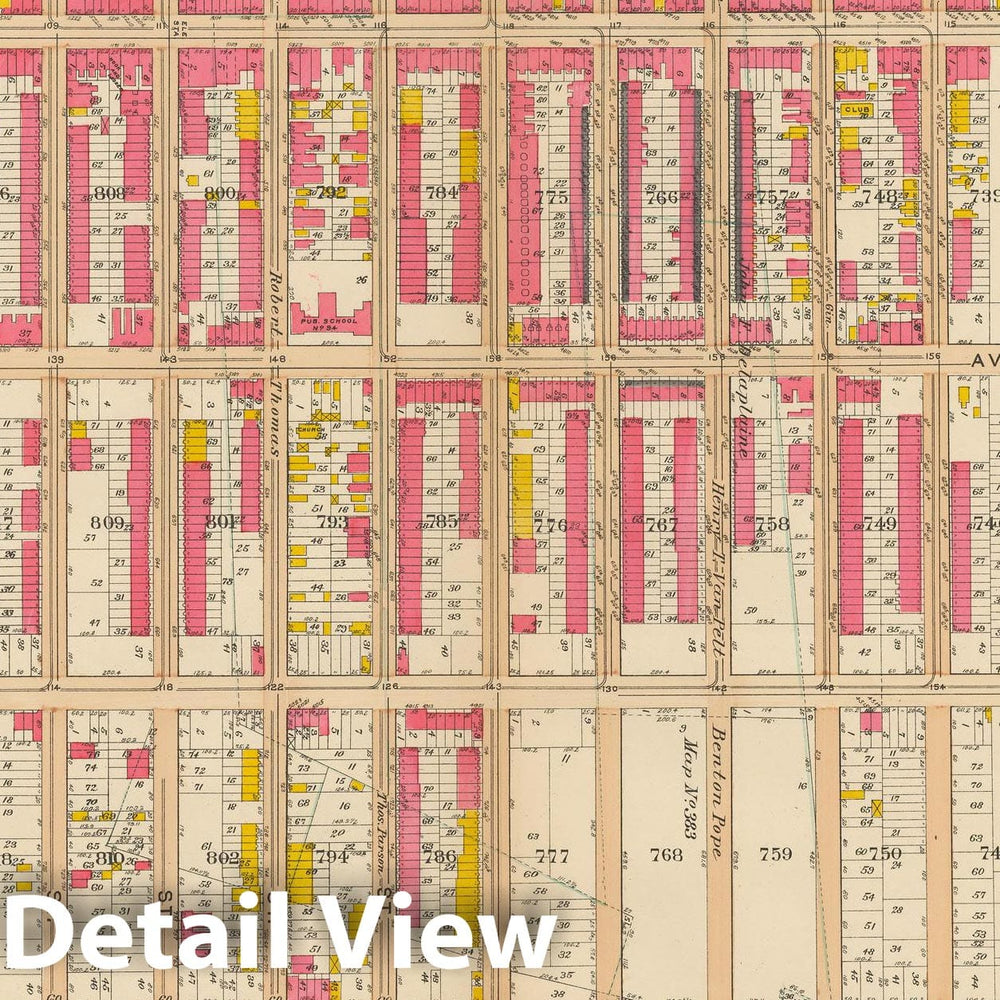 Historic Map : Vol. 1, Brooklyn 1908 Plate 034 , Atlas Borough of Brooklyn , Vintage Wall Art