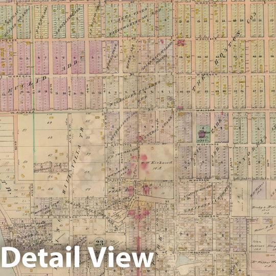 Historic Map : Real Estate Atlas of Surveys of Seattle, Seattle 1912 Plate 028 , Vintage Wall Art