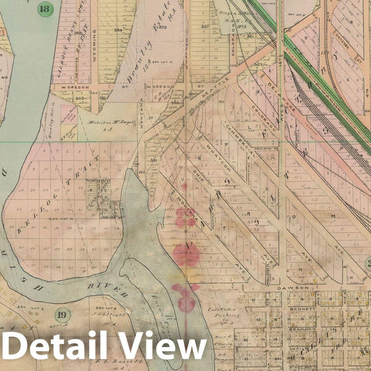 Historic Map : Real Estate Atlas of Surveys of Seattle, Seattle 1912 Plate 029 , Vintage Wall Art