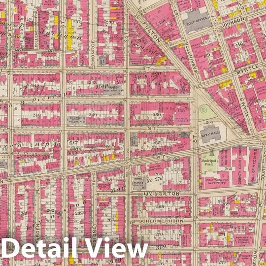 Historic Map : Vol. 1, Brooklyn 1908 Plate 002 , Atlas Borough of Brooklyn , Vintage Wall Art