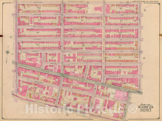 Historic Map : Brooklyn 1904 Plate 008 , Atlas Borough of Brooklyn , Vintage Wall Art