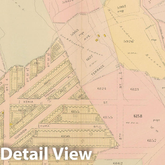 Historic Map : Atlas of Washington D.C. Volume 4 (NE, SE), Washington 1907 Plate 025 , Vintage Wall Art