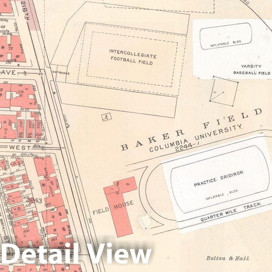 Historic Map : Manhattan Land Book 1955 - Updated Through Nov 7th, New York City 1975 Plate 186 , Vintage Wall Art