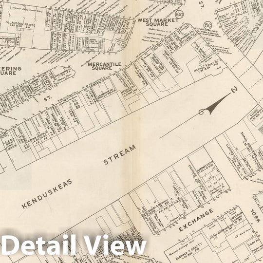 Historic Map : New England States Ed., Bangor 1946 , Nirenstein's National Preferred Real Estate Locations of Business Properties , Vintage Wall Art