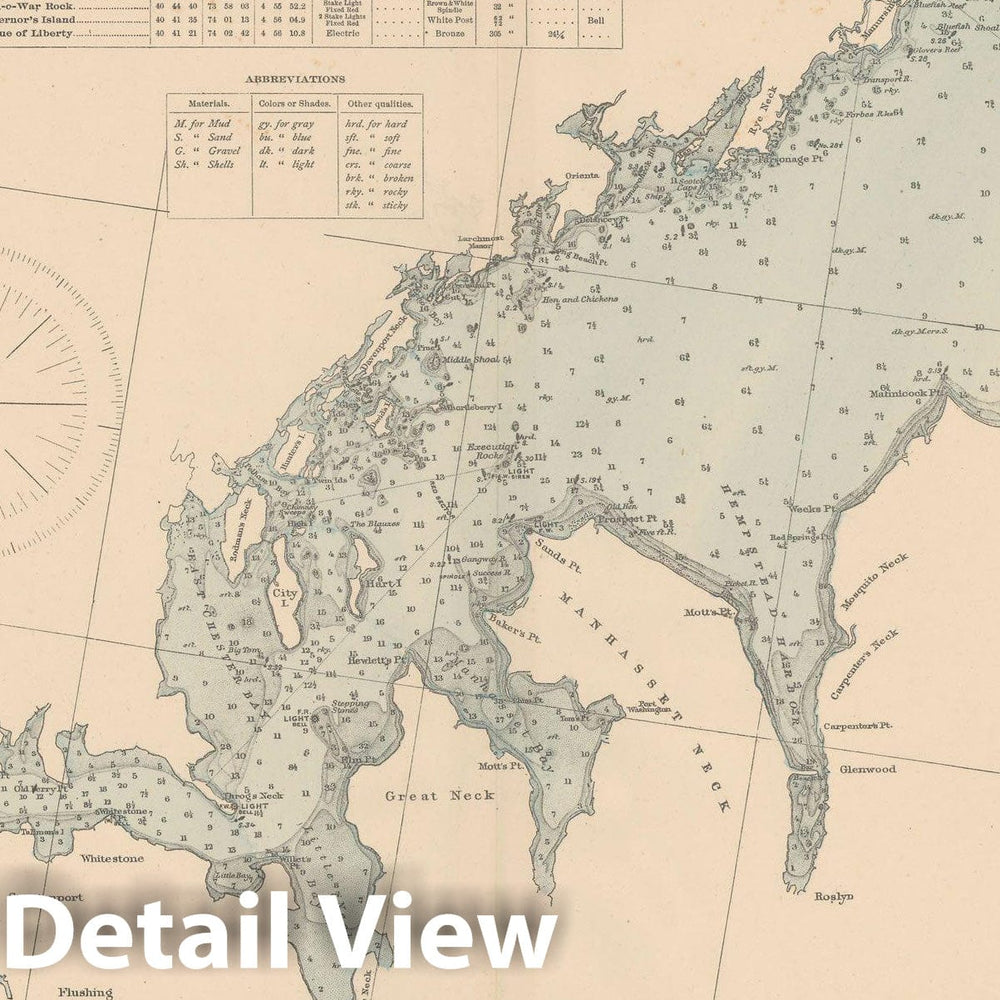 Historic Map : Flushing & Long Island & Long Island Sound & New York City & Oyster Bay 1893 , Town and City Atlas State of Connecticut , Vintage Wall Art