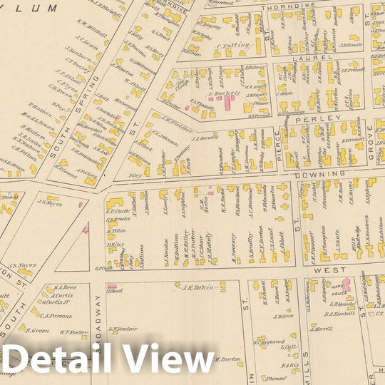 Historic Map : Concord 1892 , Town and City Atlas State of New Hampshire , v4, Vintage Wall Art