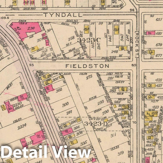 Historic Map : Borough of The Bronx, Sections 9-13, The Bronx 1928 Plate 158 , Vintage Wall Art