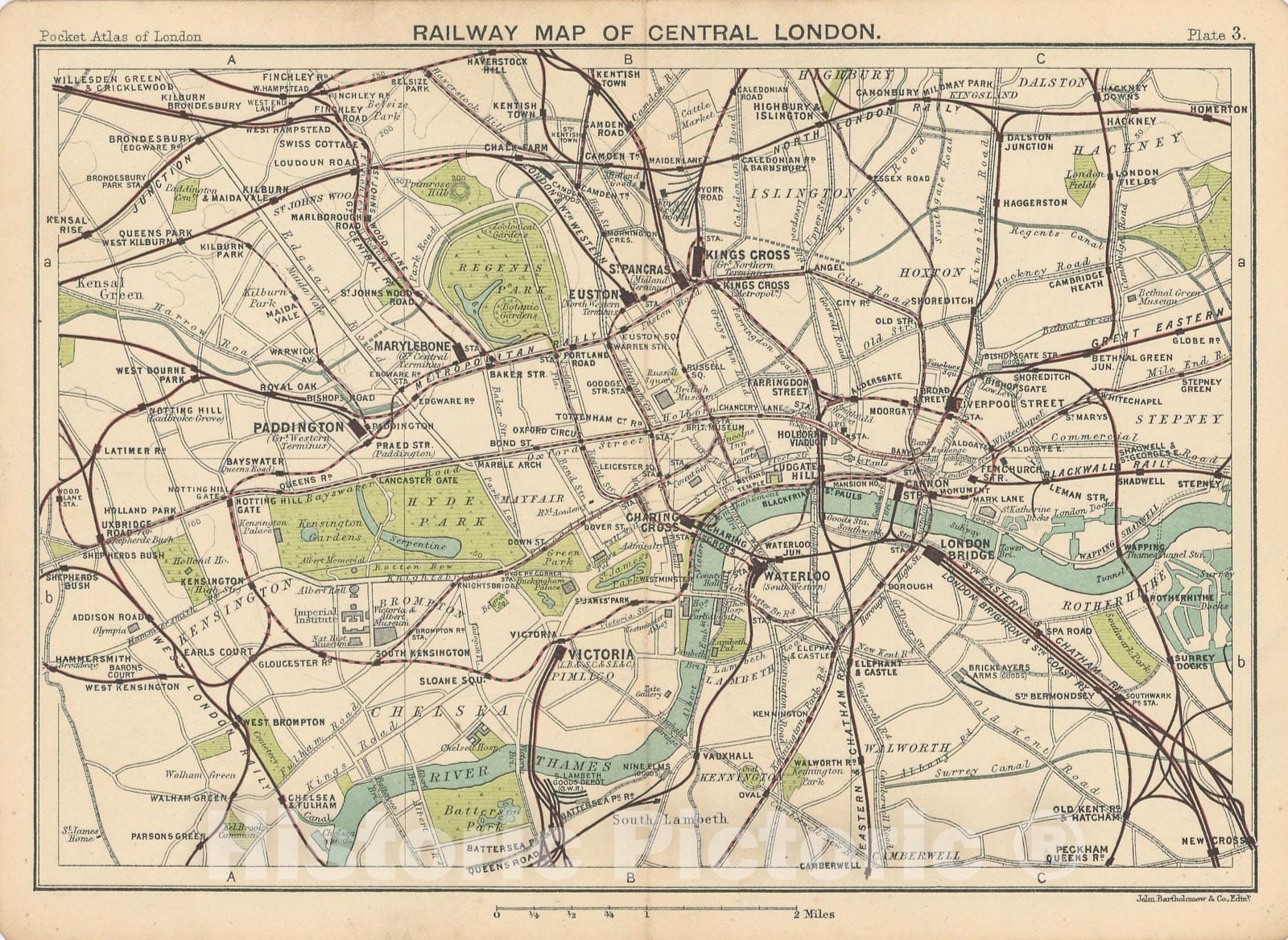 Historic Map : Europe, London 1917 Plate 003 , Vintage Wall Art