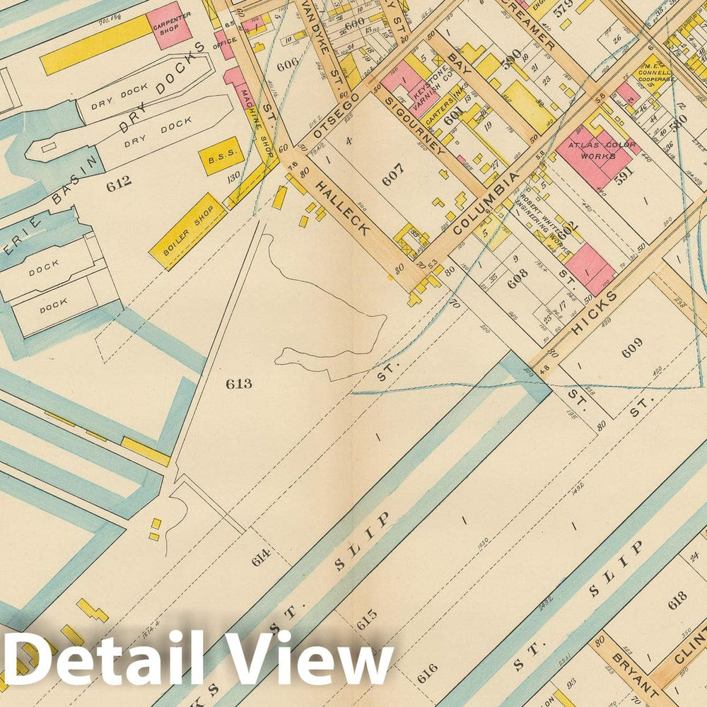 Historic Map : Vol. 1, Brooklyn 1908 Plate 031 , Atlas Borough of Brooklyn , Vintage Wall Art