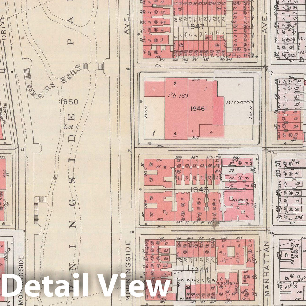 Historic Map : Manhattan Land Book 1955 - Updated Through Nov 7th, New York City 1975 Plate 133 , Vintage Wall Art